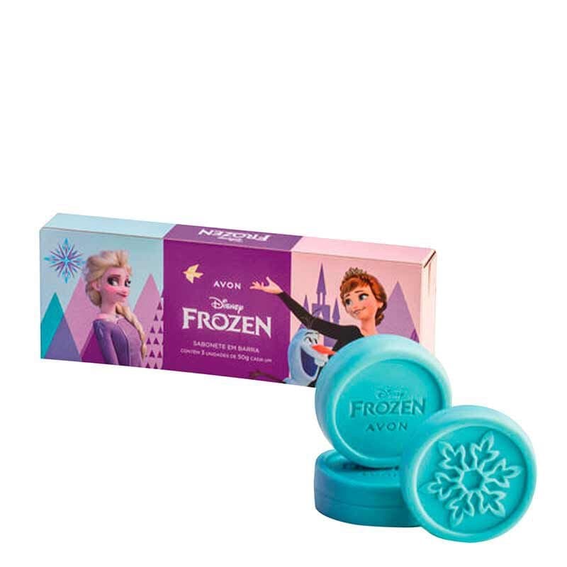 Kit 3 Sabonetes Em Barra Frozen