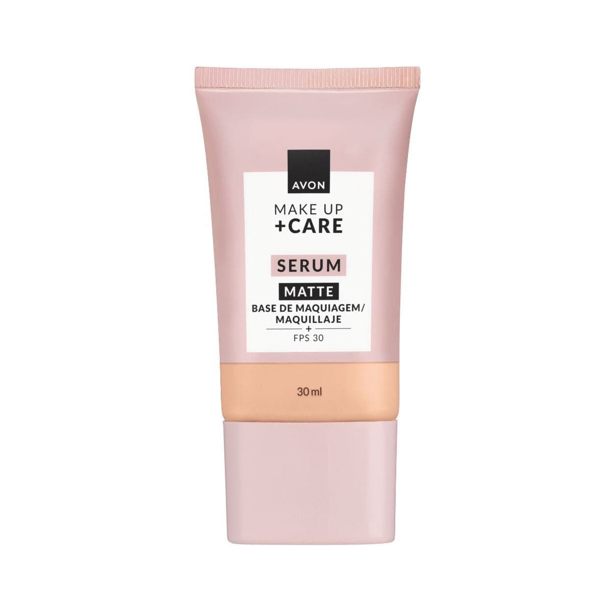Tratamake Avon Makeup+Care Base Serum Acabamento Matte Fps 30 30ml